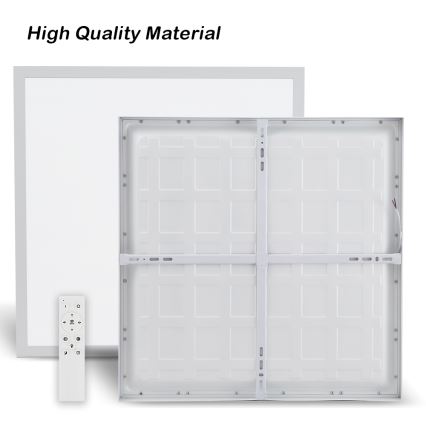 Brilagi - Стельовий LED світильник для ванної з регулюванням яскравості FRAME SMART LED/50W/230V 60x60 см 3000-6000K IP44 білий + пульт дистанційного керування