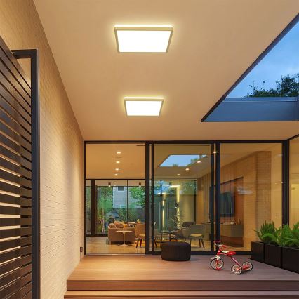 Brilagi - LED світильник для ванної кімнати ULTRA SLIM LED/24W/230V 42x42 cm золотистий IP54