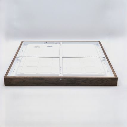 Брілагі - світлодіодний стельовий світильник для ванної Вуді Фрейм ЛЕД/40 Вт/230 В 60x60 см ІР44 дуб горіх