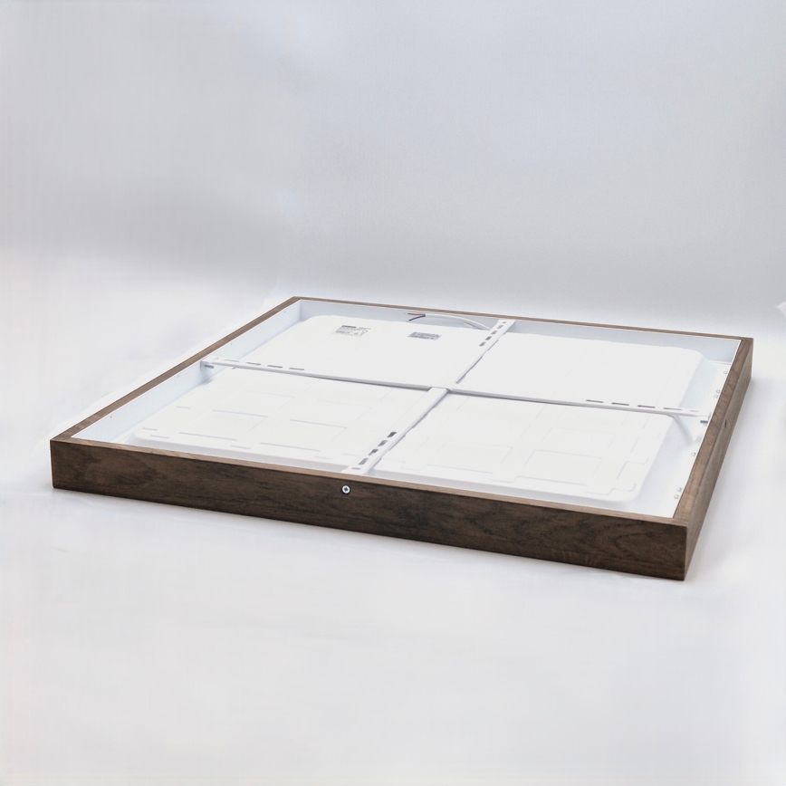 Брілагі - світлодіодний стельовий світильник для ванної Вуді Фрейм ЛЕД/40 Вт/230 В 60x60 см ІР44 дуб горіх