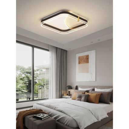 Brilagi - Стельовий світильник SIRELI LED/56W/230V 3000-6000K 40x40 см з можливістю затемнення + пульт дистанційного керування