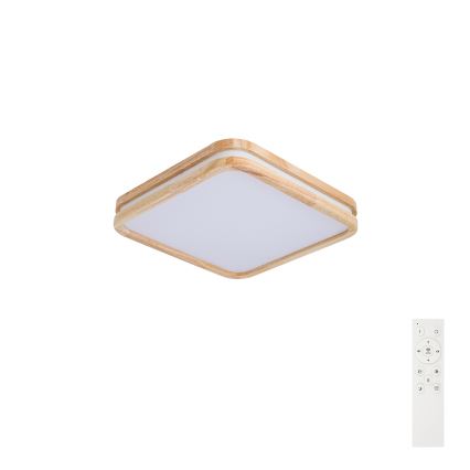 BRILAGI - стельовий LED‑світильник із регулюванням яскравості MOLINA SQUARE LED/48W/230V 3000-6000K дуб 40x40 cm + пульт дистанційного керування