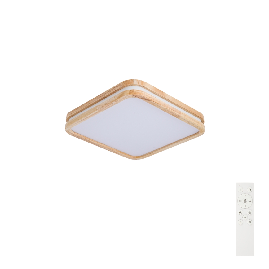 BRILAGI - стельовий LED‑світильник із регулюванням яскравості MOLINA SQUARE LED/48W/230V 3000-6000K дуб 40x40 cm + пульт дистанційного керування