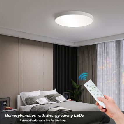BRILAGI - LED стельовий світильник з регульованою яскравістю POOL SMART LED/60W/230V 50 cm 3000-6000K Wi-Fi Tuya + пульт дистанційного керування білий