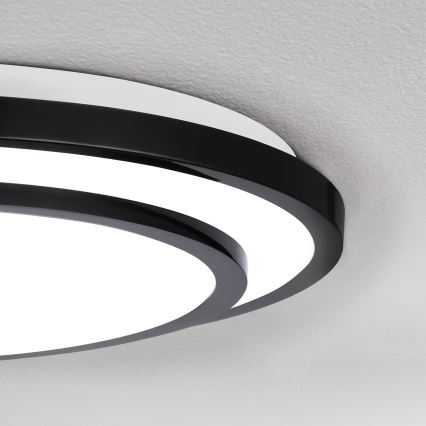 Brilagi - LED Стельовий світильник з регулюванням яскравості LUCIANO LED/48W/230V 3000-6500K ø 39 см чорний + пульт дистанційного керування