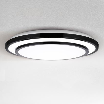 Brilagi - LED Стельовий світильник з регулюванням яскравості LUCIANO LED/48W/230V 3000-6500K ø 39 см чорний + пульт дистанційного керування