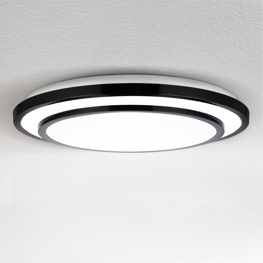 Brilagi - LED Стельовий світильник з регулюванням яскравості LUCIANO LED/48W/230V 3000-6500K ø 39 см чорний + пульт дистанційного керування