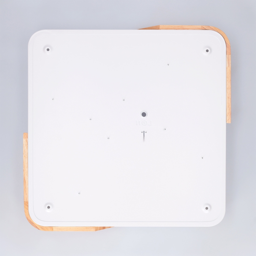 Brilagi - LED регульований стельовий світильник PILANA LED/48W/230V 3000-6500K дуб/білий 42x42 cm + пульт дистанційного керування