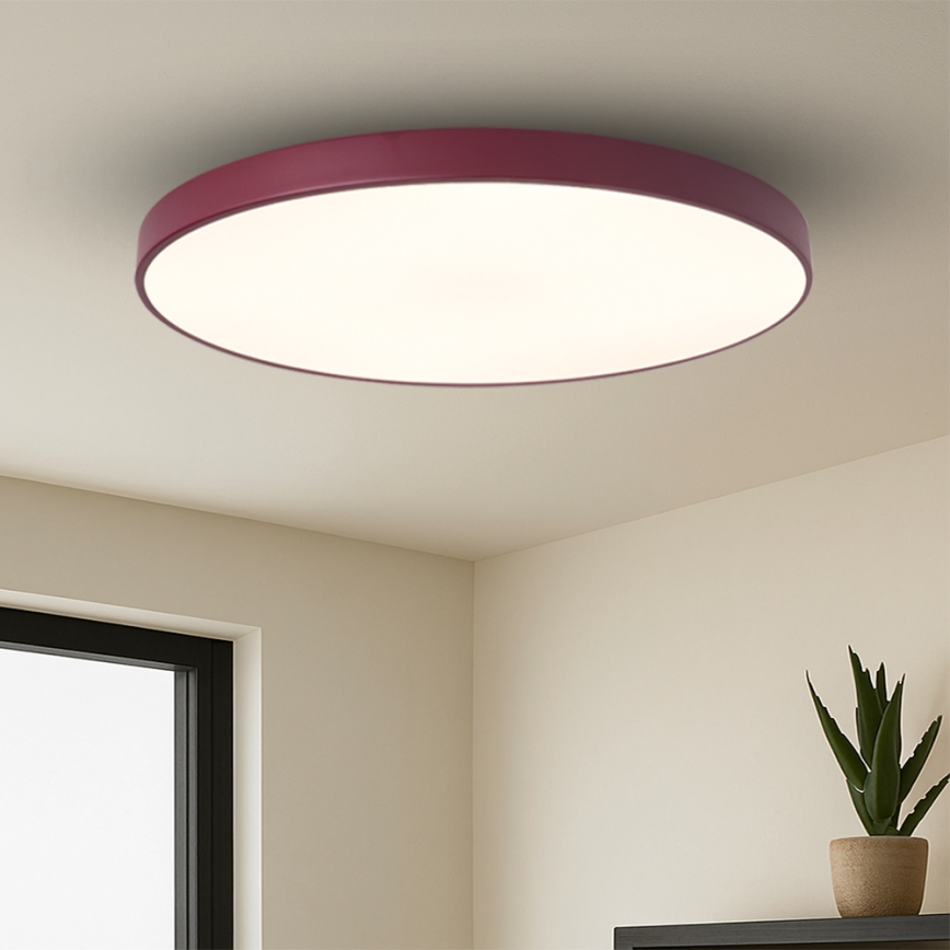 Brilagi - світильник LED з регульованою яскравістю POOL SMART LED/128 Вт/230 В діаметром 100 см Wi‑Fi Tuya + пульт дистанційного керування бордовий