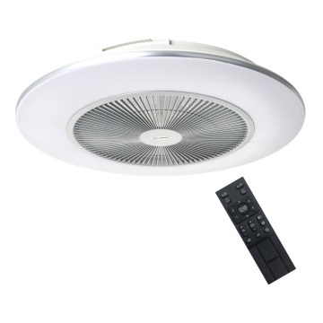 Brilagi - LED світильник з регулюванням яскравості та вентилятором AURA LED/38W/230V 3000-6000K срібний + дистанційне керування