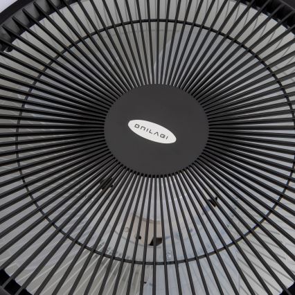 Brilagi - LED Світильник з регулюванням яскравості та вентилятором AURA LED/38W/230V 3000-6000K чорний + пульт дистанційного керування