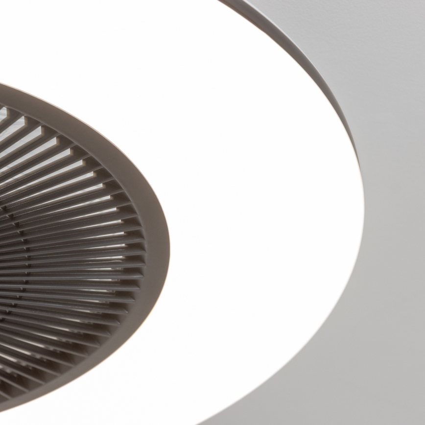 Brilagi - LED Світильник з регулюванням яскравості та вентилятором AURA LED/38W/230V 3000-6000K чорний + пульт дистанційного керування