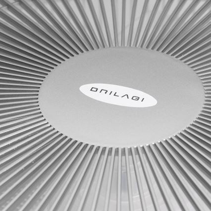 Brilagi - LED світильник з регулюванням яскравості та вентилятором AURA LED/38W/230V 3000-6000K срібний + дистанційне керування