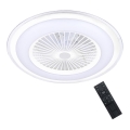 Brilagi - LED світильник з регулюванням яскравості та вентилятором RONDA LED/48W/230V 3000-6000K білий+ дистанційне керування