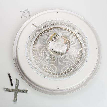 Brilagi - LED Світильник з регулюванням яскравості та вентилятором RONDA LED/48W/230V 3000-6000K білий + пульт дистанційного керування