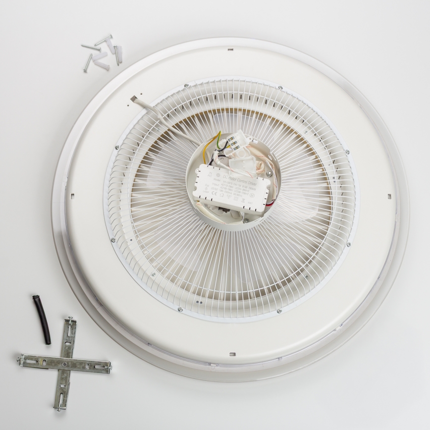Brilagi - LED Світильник з регулюванням яскравості та вентилятором RONDA LED/48W/230V 3000-6000K білий + пульт дистанційного керування