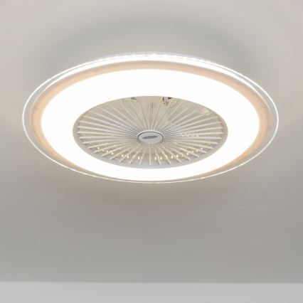 Brilagi - LED Світильник з регулюванням яскравості та вентилятором RONDA LED/48W/230V 3000-6000K білий + пульт дистанційного керування