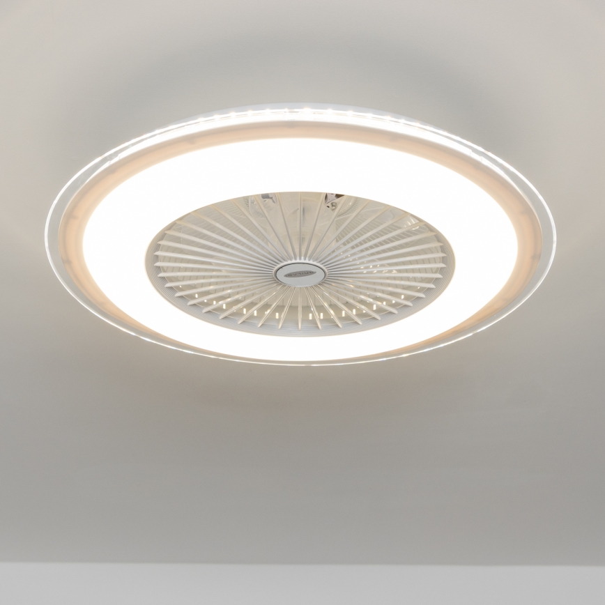 Brilagi - LED Світильник з регулюванням яскравості та вентилятором RONDA LED/48W/230V 3000-6000K білий + пульт дистанційного керування