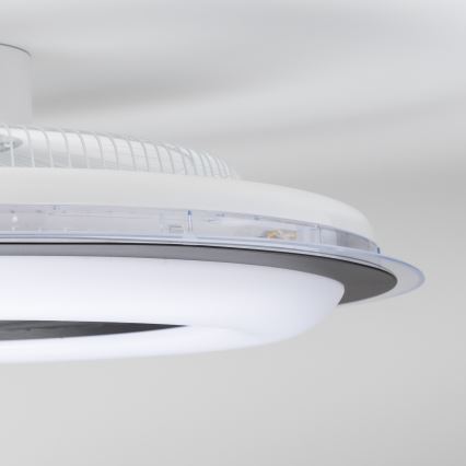 Brilagi - LED Світильник з регулюванням яскравості та вентилятором RONDA LED/48W/230V 3000-6000K чорний + пульт дистанційного керування