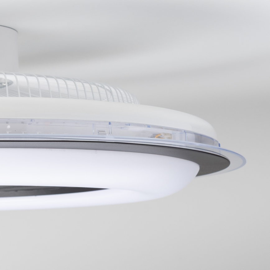 Brilagi - LED Світильник з регулюванням яскравості та вентилятором RONDA LED/48W/230V 3000-6000K чорний + пульт дистанційного керування