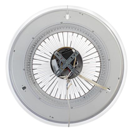 Brilagi - LED Світильник з регулюванням яскравості та вентилятором RONDA LED/48W/230V 3000-6000K чорний + пульт дистанційного керування
