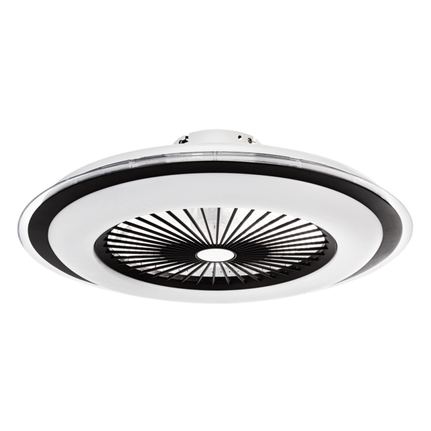 Brilagi - LED Світильник з регулюванням яскравості та вентилятором RONDA LED/48W/230V 3000-6000K чорний + пульт дистанційного керування