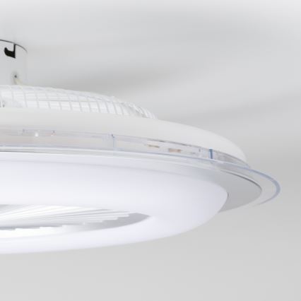 Brilagi - LED Світильник з регулюванням яскравості та вентилятором RONDA LED/48W/230V 3000-6000K сріблястий + пульт дистанційного керування