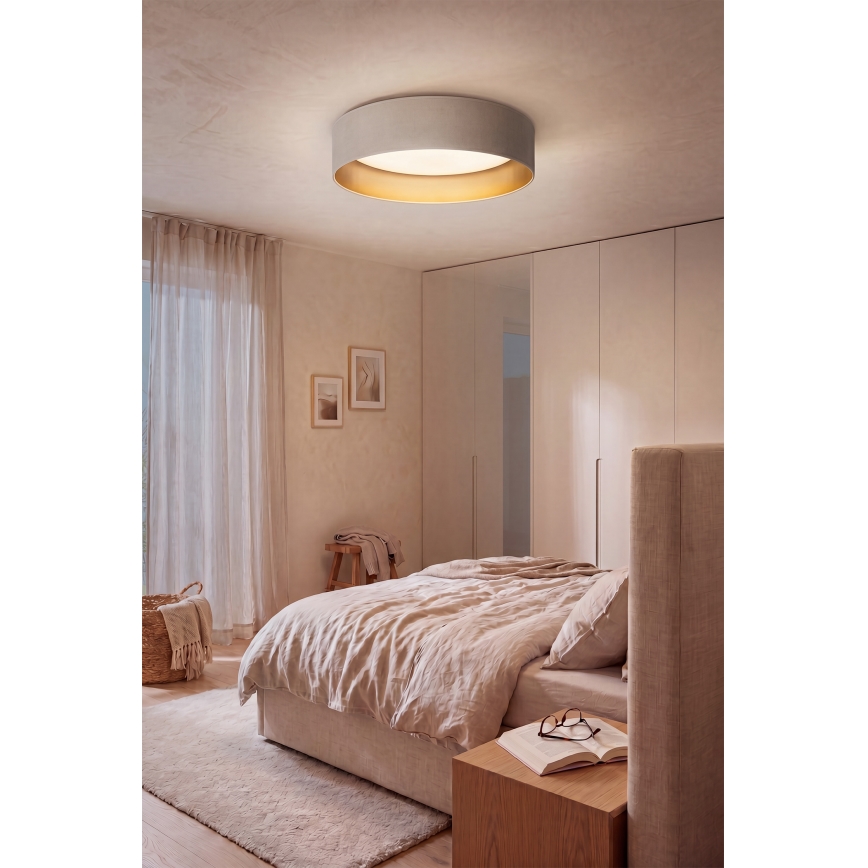 Brilagi - LED стельовий світильник із регульованою яскравістю VELVET SMARTIX STARS LED/24W/230V 3000-6000K діаметр 45 см кремовий/золотий Wi-Fi Tuya Beacon + пульт дистанційного керування