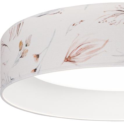 Brilagi - LED затемнюваний стельовий світильник VELVET SMARTIX LED/24W/230V 3000-6000K діаметр 45 см білий/з квітковим візерунком Wi-Fi Tuya Beacon + пульт дистанційного керування