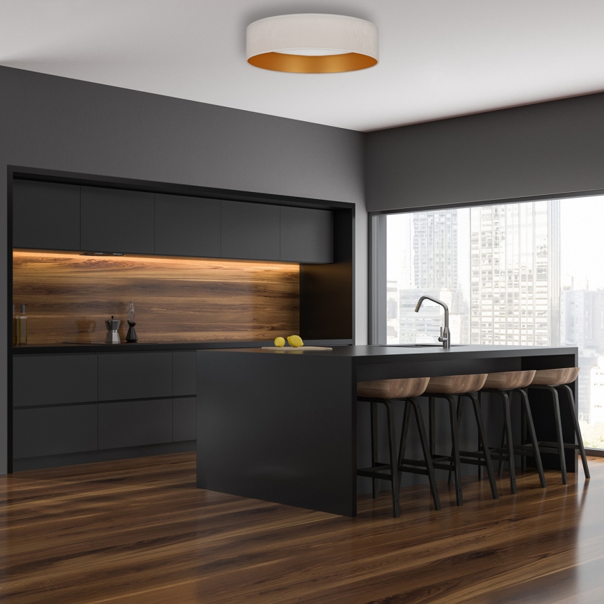 Brilagi - Стельовий LED світильник з регулюванням яскравості VELVET SMART LED/24W/230V ⌀ 45 см 2700-6500K Wi-Fi Tuya кремовий/золотий + дистанційне керування