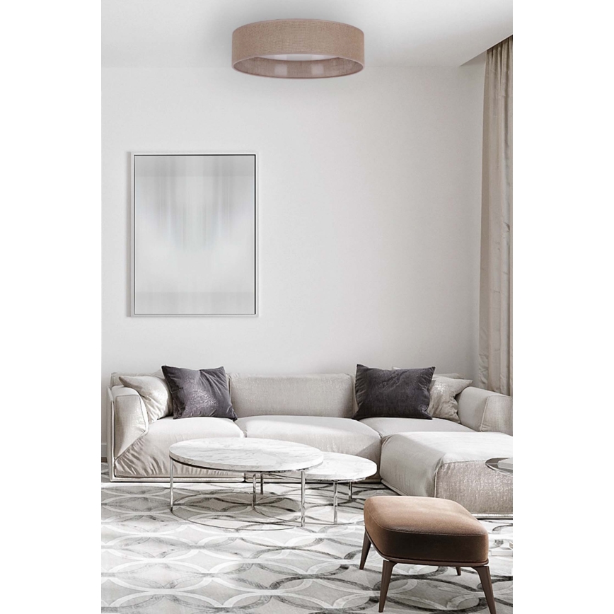 Brilagi - Стельовий LED світильник з регулюванням яскравості VELVET SMART LED/24W/230V ⌀ 45 см 2700-6500K Wi-Fi Tuya коричневий + дистанційне керування