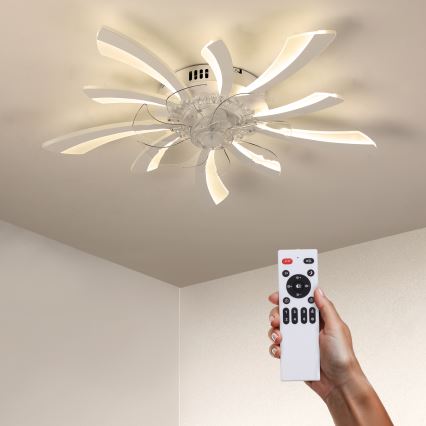 Brilagi - Світлодіодний регульований стельовий світильник з вентилятором LED/50W/230V 3000-6500K білий + дистанційне керування