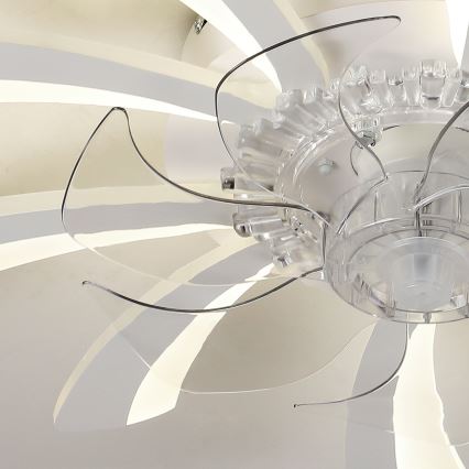 Brilagi - Світлодіодний регульований стельовий світильник з вентилятором LED/50W/230V 3000-6500K білий + дистанційне керування