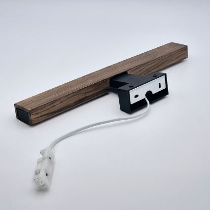 Brilagi - Світлодіодне дзеркальне освітлення для ванної WOODY MIRROR LED/8W/230V 40 см IP44 дуб горіх/чорний