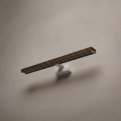 BRILAGI - LED-освітлення дзеркала для ванної 3v1 WOODY MIRROR 3v1 LED/12W/230V 60 см IP44 білий/дуб-горіх