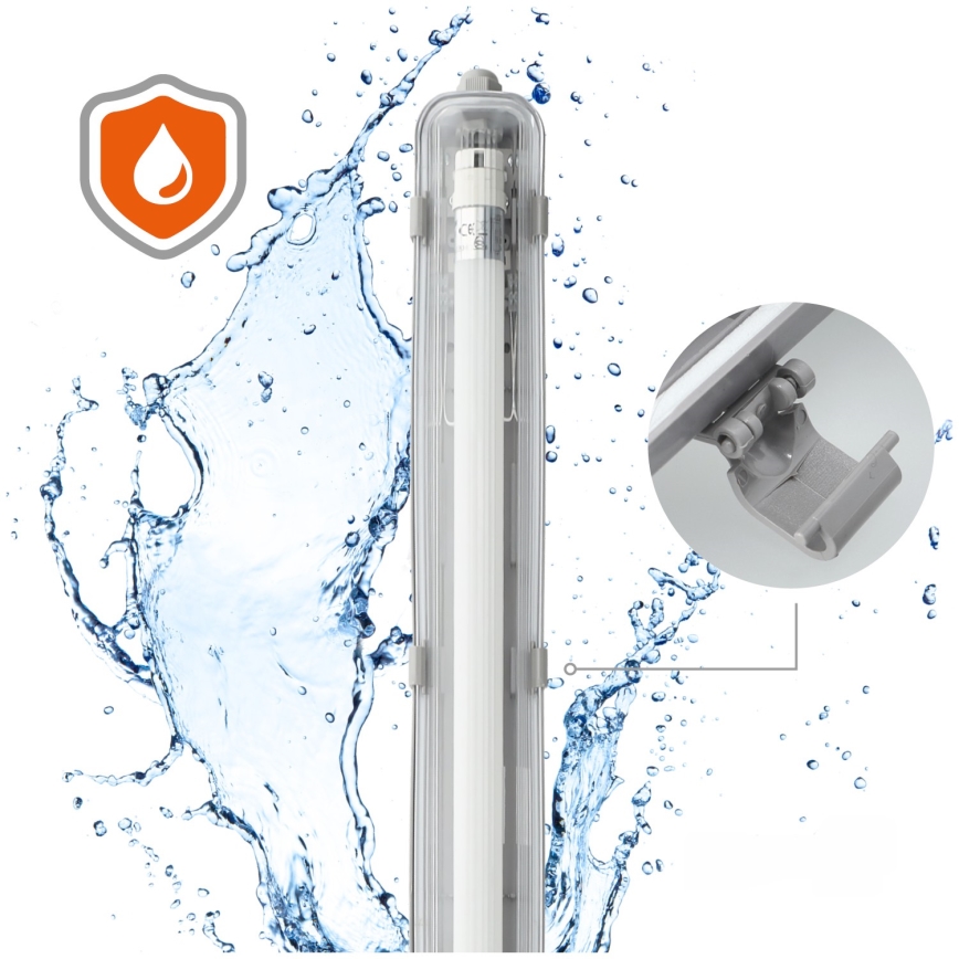 Brilagi - Світлодіодний технічний люмінесцентний світильник OPTIMA T8 1xG13/18W/230V 4000K IP65 128 см