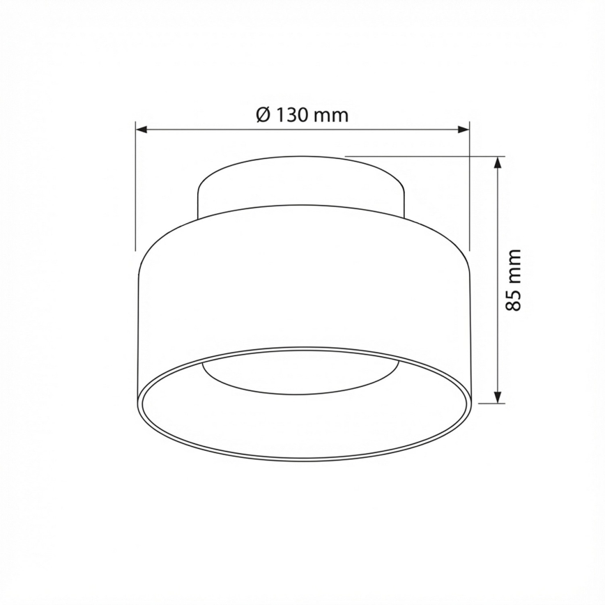Brilagi - LED Точечный светильник AURA LUX 1xGX53/30W/230V, диаметр 13 см, чёрный/дымчатый
