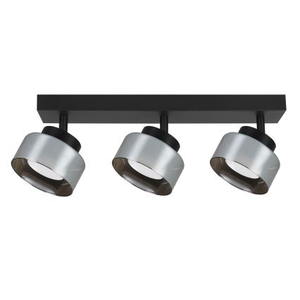 Brilagi - LED Точечный светильник AURA LUX 3xGX53/30W/230V чёрный/дымчатый