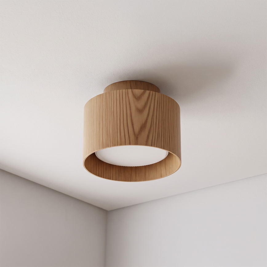 BRILAGI - LED точечный светильник BACKLIT 1xGX53/15W/230V + LED/3W, диаметр 10 см, дубовый декор