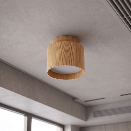 BRILAGI - светодиодный точечный светильник BACKLIT 1xGX53/15W/230V + LED/3W Ø 8 см, декор дуба