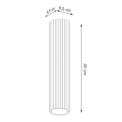 Brilagi - LED точечный светильник CRESTO 1xGU10/10W/230V 30 см красный