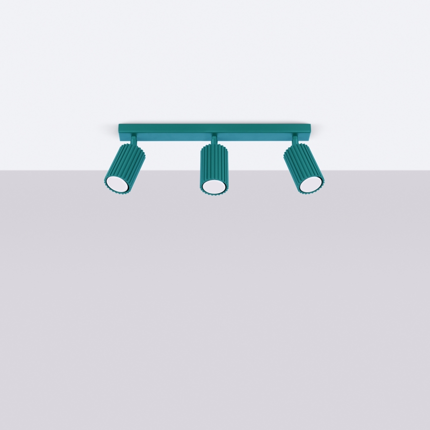 Brilagi - LED-точечный светильник CRESTO 3xGU10/10W/230V бирюзовый