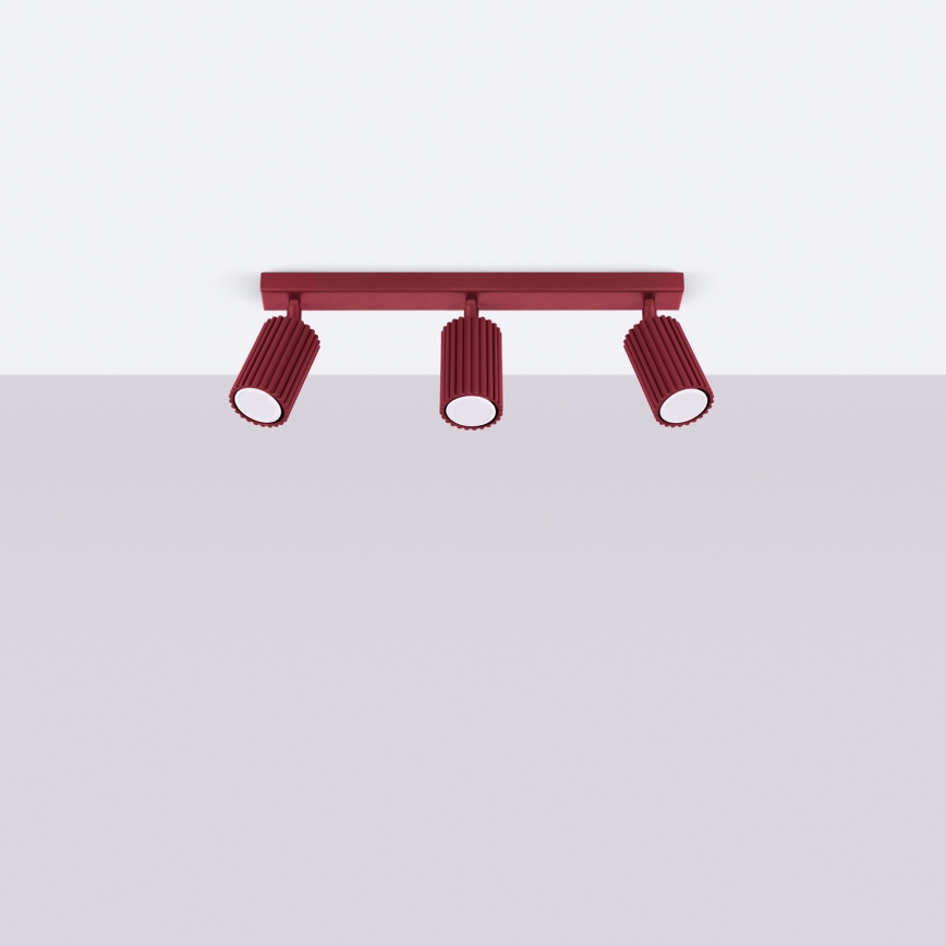 Brilagi - LED-точечный светильник CRESTO 3xGU10/10W/230V бордовый