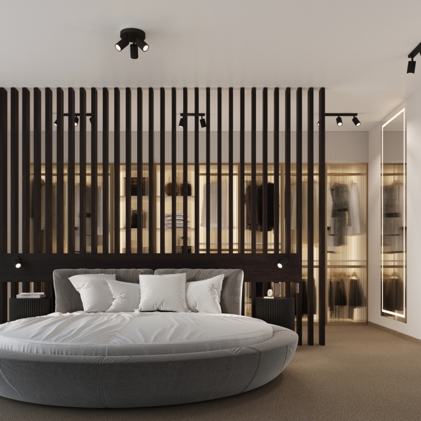 Brilagi - LED точечный светильник CRESTO 3xGU10/10W/230V черный