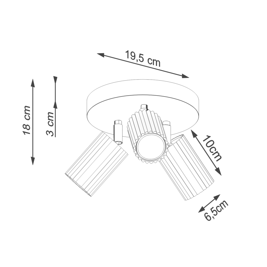 Brilagi - LED точечный светильник CRESTO 3xGU10/10W/230V розовый