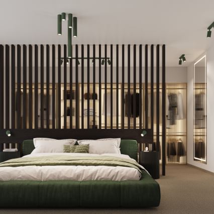 Brilagi - LED точечный светильник CRESTO 3xGU10/10W/230V зеленый