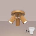 Brilagi - LED точечный светильник CRESTO 3xGU10/10W/230V золотой