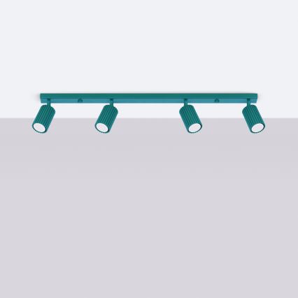 Brilagi - LED точечный светильник CRESTO 4xGU10/10W/230V бирюзовый