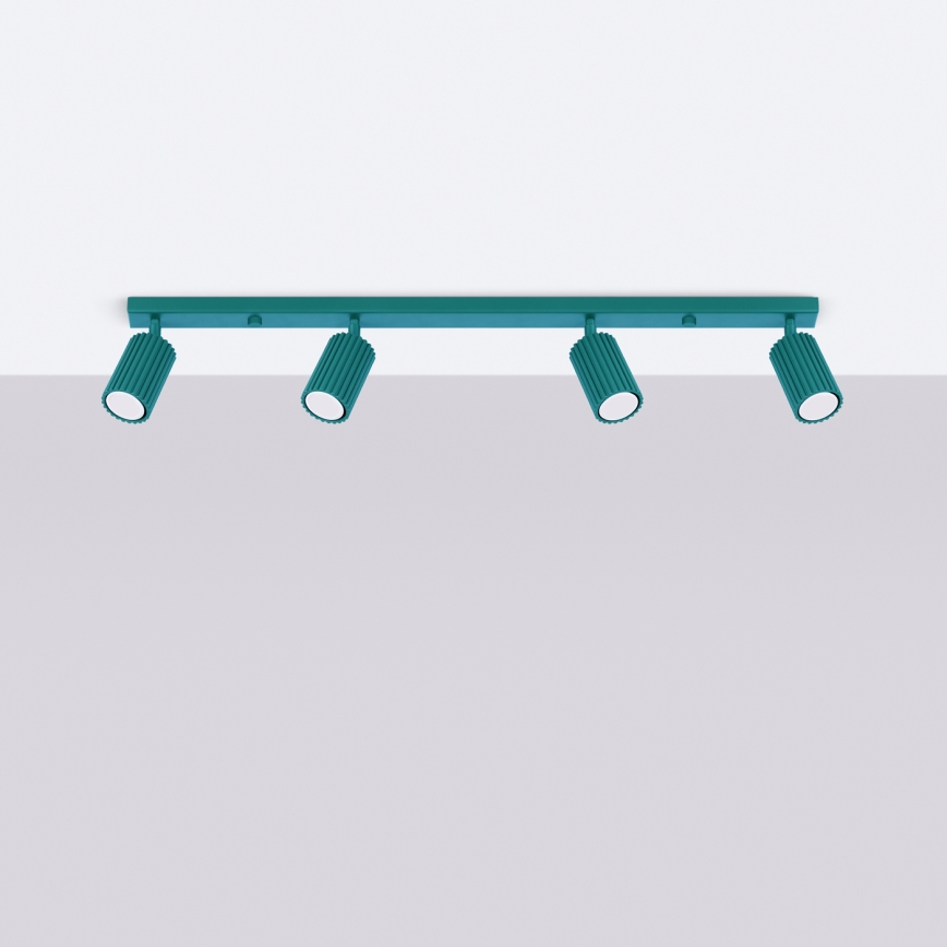 Brilagi - LED точечный светильник CRESTO 4xGU10/10W/230V бирюзовый