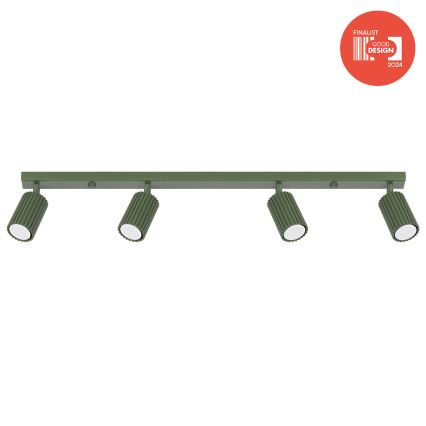 Brilagi - LED точечный светильник CRESTO 4xGU10/10W/230V зелёный